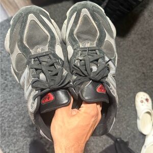 New Balance Black and Gray 9060 Sneakers